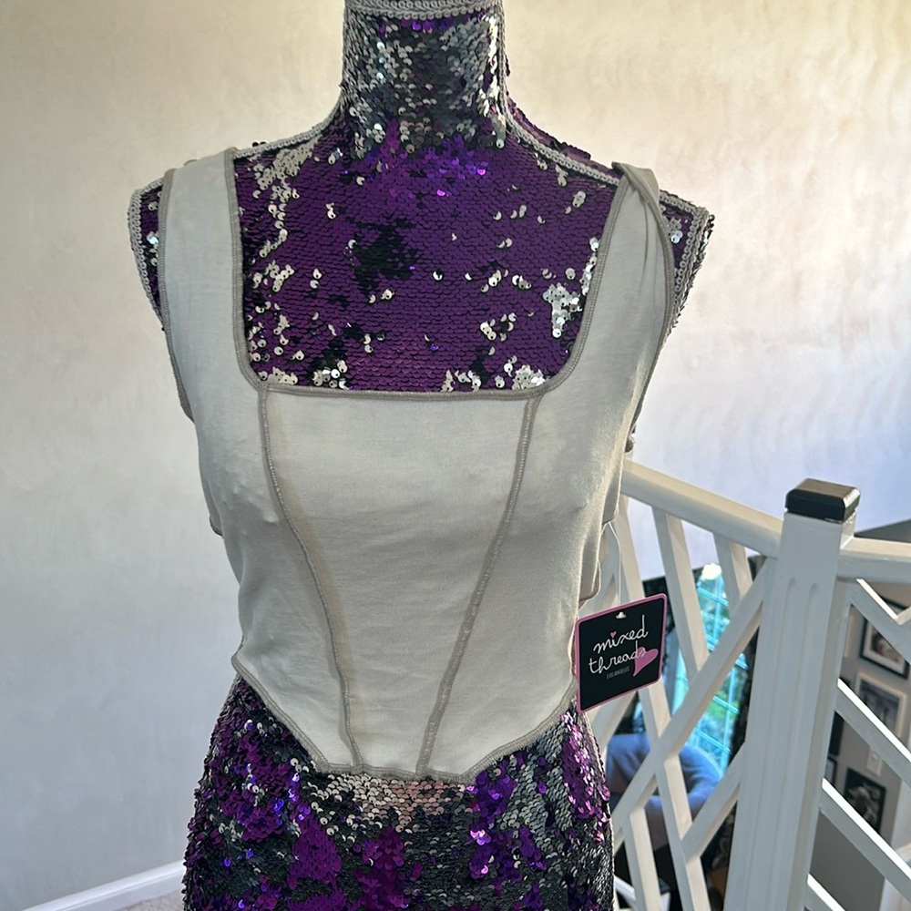 Mixed threads tank crop new
